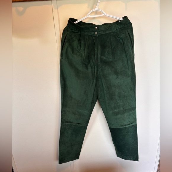 Vintage high waisted suede pants - Picture 1 of 4